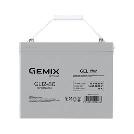 Акумуляторні батареї Акумуляторна батарея Gemix GL12-80 Сірий